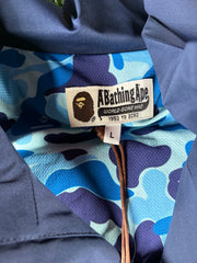 Bape X Pagani Navy Blue ABC Camo Jacket Size Medium