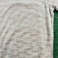 Kith Graham Velour Beige Men's Polo Shirt (STAINED) - Size Small