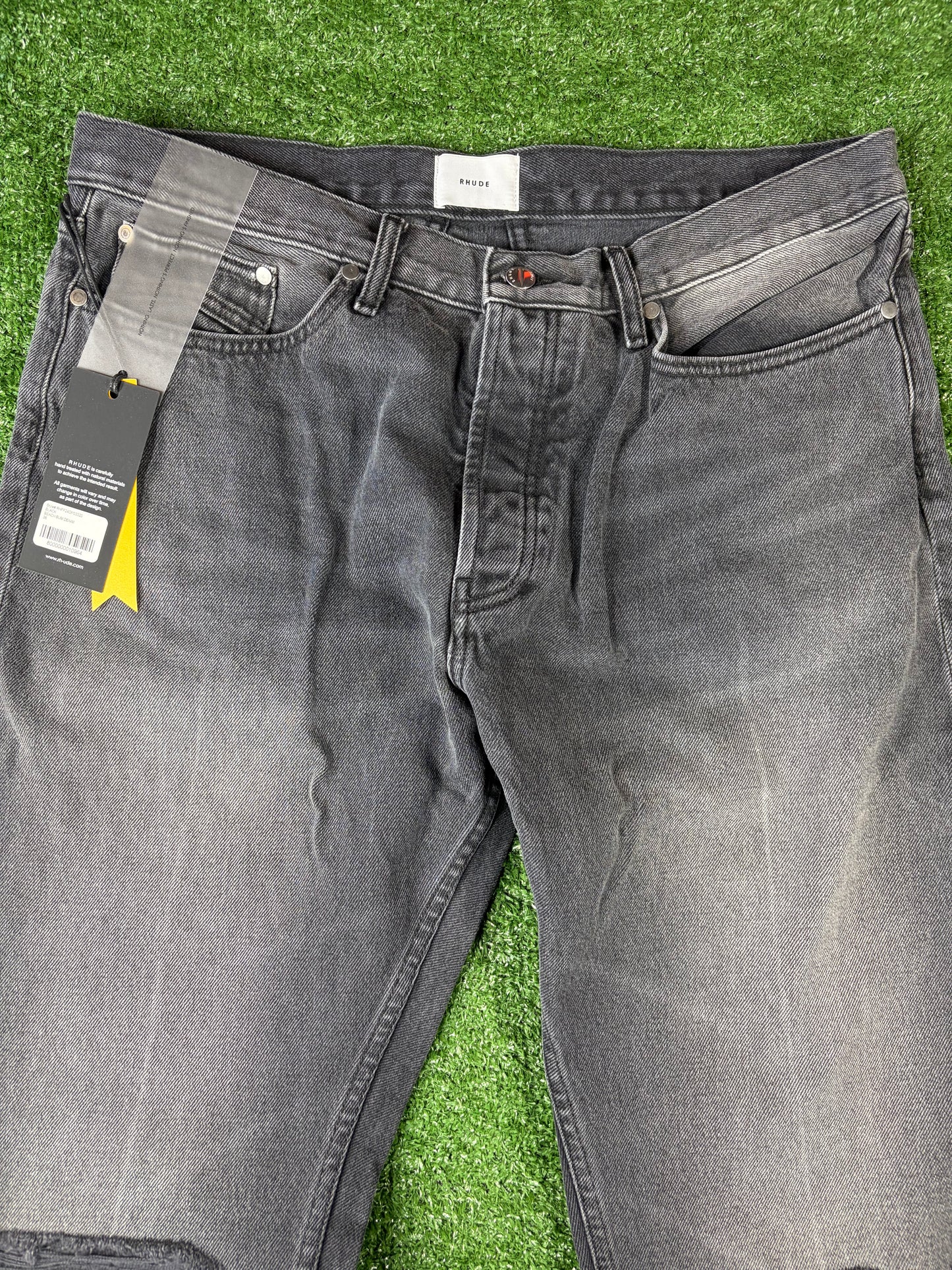 Rhude Beach Bum Black Denim Jeans MSRP $740