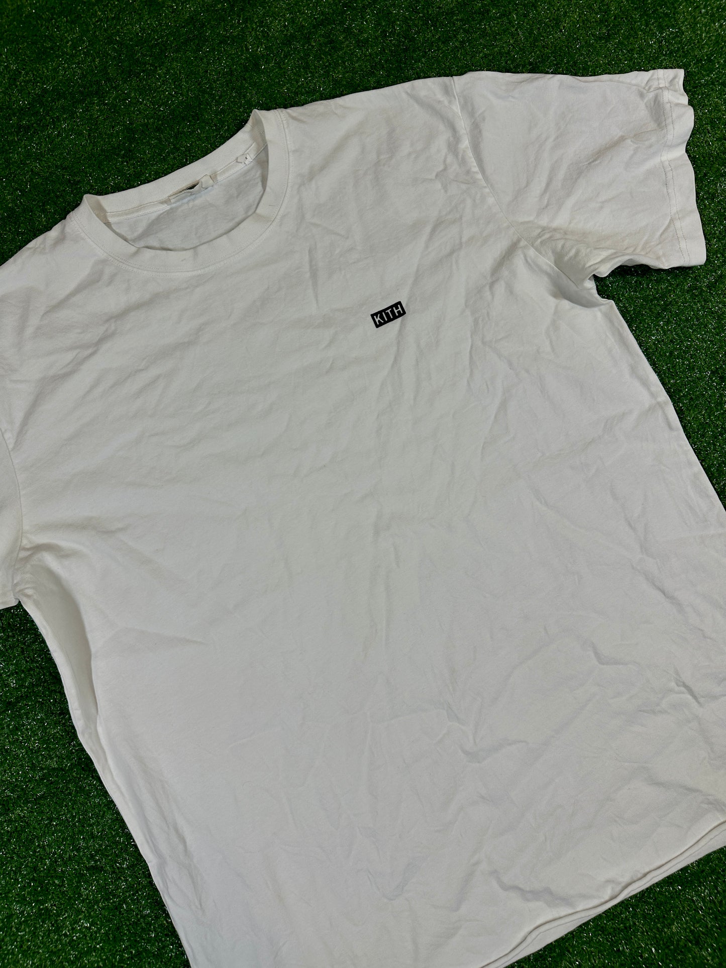 Kith White S/S Lax Men's T-Shirt (USED) - Size XL