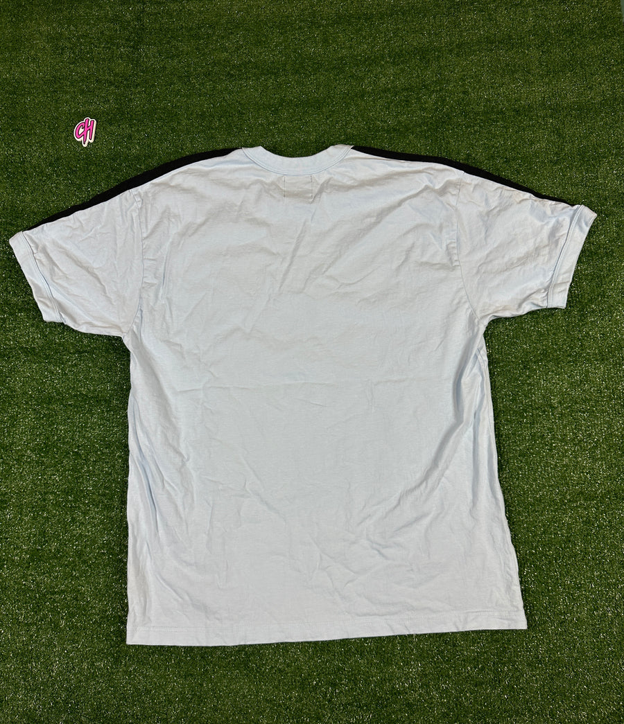 Warren Lotas Crossed Scythe Light Blue Ringer T-Shirt (USED)- Size XXL