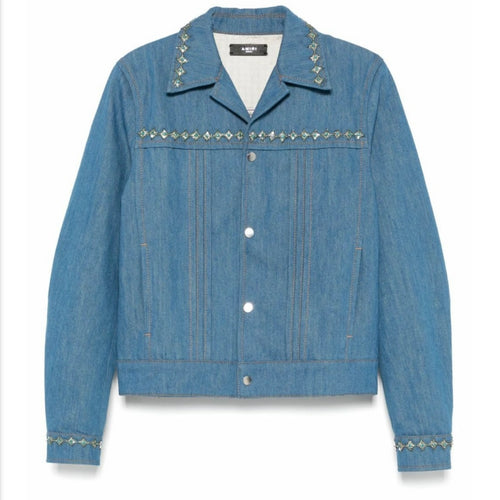 AMIRI Crystal-Embellished Pleated Jacket Size Large (MSRP:$2690)