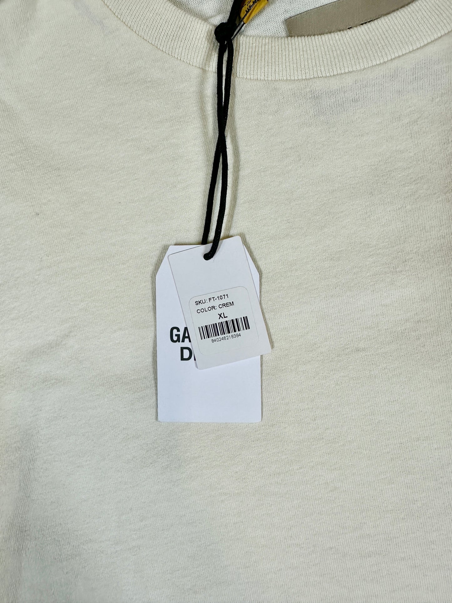 Gallery Dept. French Logo Cream T-Shirt New With Tags - Size XL