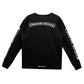 Chrome Hearts Scroll Logo Long sleeve “Black” Size XL