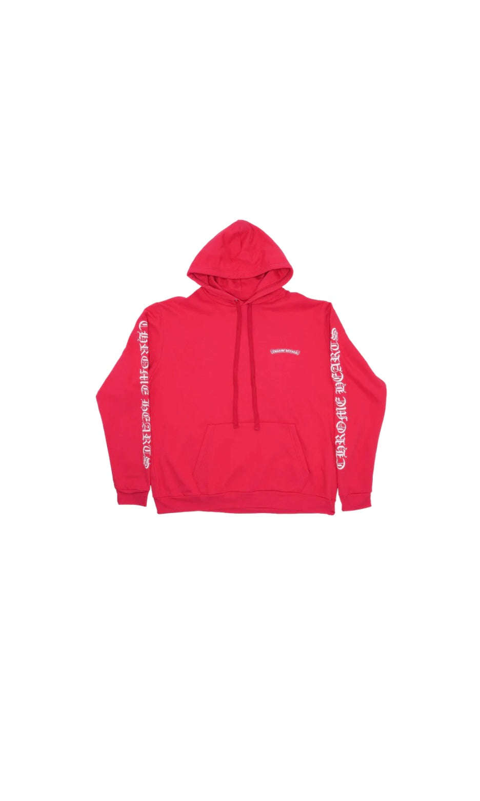 Chrome Hearts Scroll Logo Pullover Hoodie “Red” Size XL