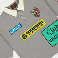 Godspeed GRC Quarter Zip Short Sleeve Polo - Grey