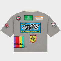Godspeed GRC Quarter Zip Short Sleeve Polo - Grey