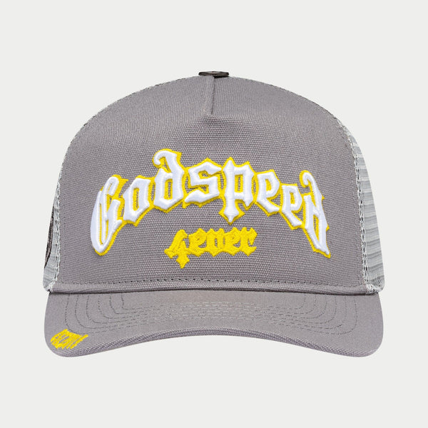 Godspeed GS Forever Trucker Hat - Grey/Yellow