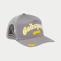 Godspeed GS Forever Trucker Hat - Grey/Yellow