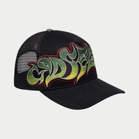 Godspeed GS Neo Trucker Hat - Black/Yellow/Red