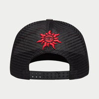 Godspeed GS Neo Trucker Hat - Black/Yellow/Red