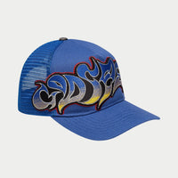 Godspeed GS Neo Trucker Hat - Blue/Yellow/Red
