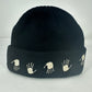 10 Deep 'Many Hands' Black Beanie Brand New - One Size