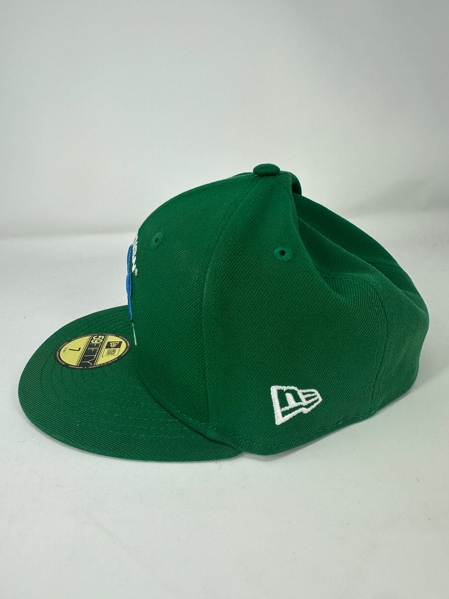 Supervsn Studios X New Era 'Starburst' Green 59Fifty Fitted Hat - Size 7