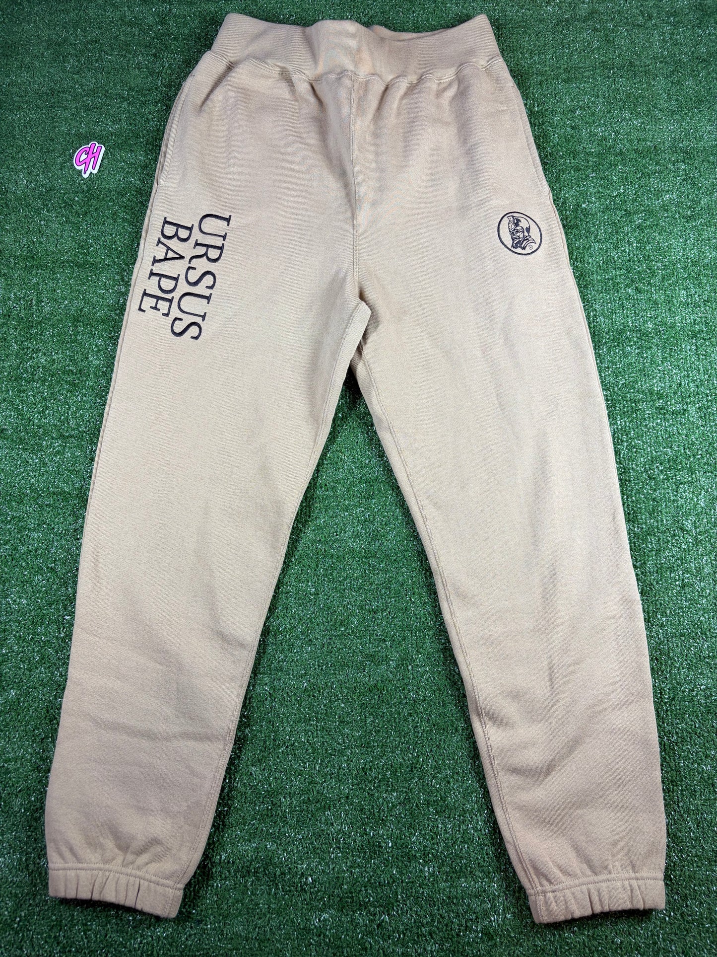 BAPE X Ursus Beige Jogger Sweatpants Size Medium