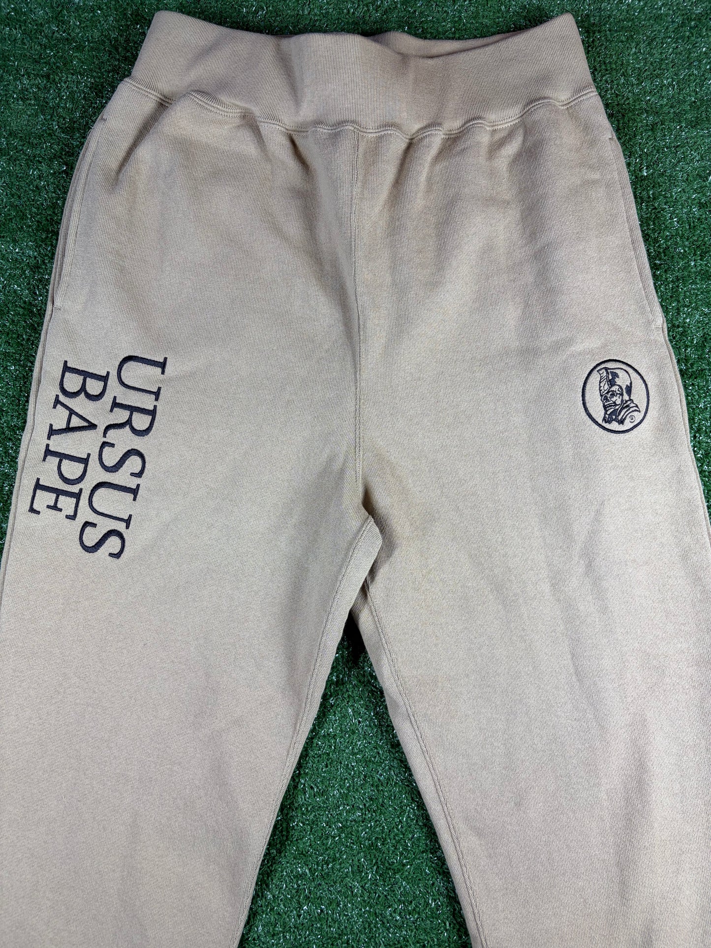 BAPE X Ursus Beige Jogger Sweatpants Size Medium