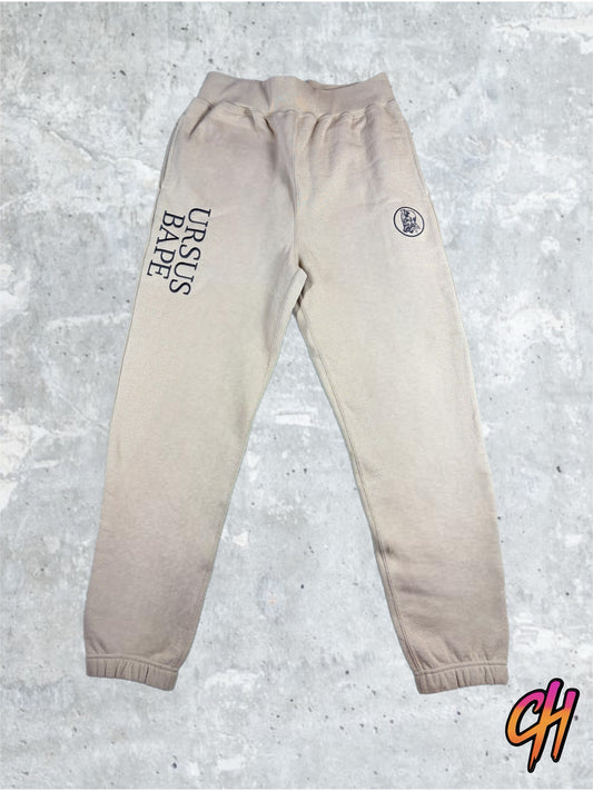 BAPE X Ursus Beige Jogger Sweatpants Size Medium