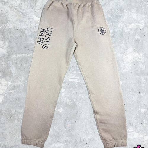 BAPE X Ursus Beige Jogger Sweatpants Size Medium