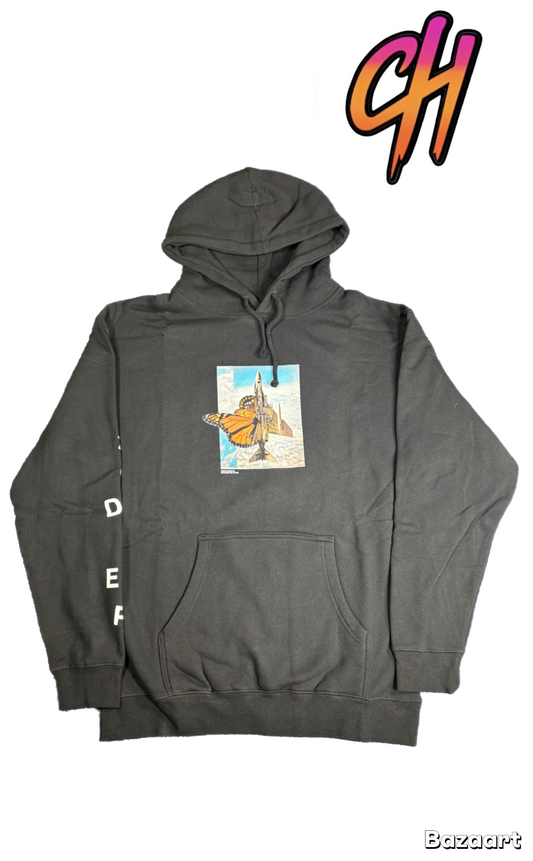 10 Deep 'Duality' Black Pullover Hoodie Brand New