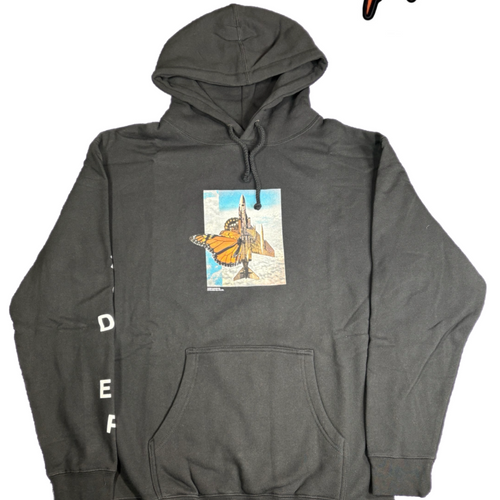 10 Deep 'Duality' Black Pullover Hoodie Brand New
