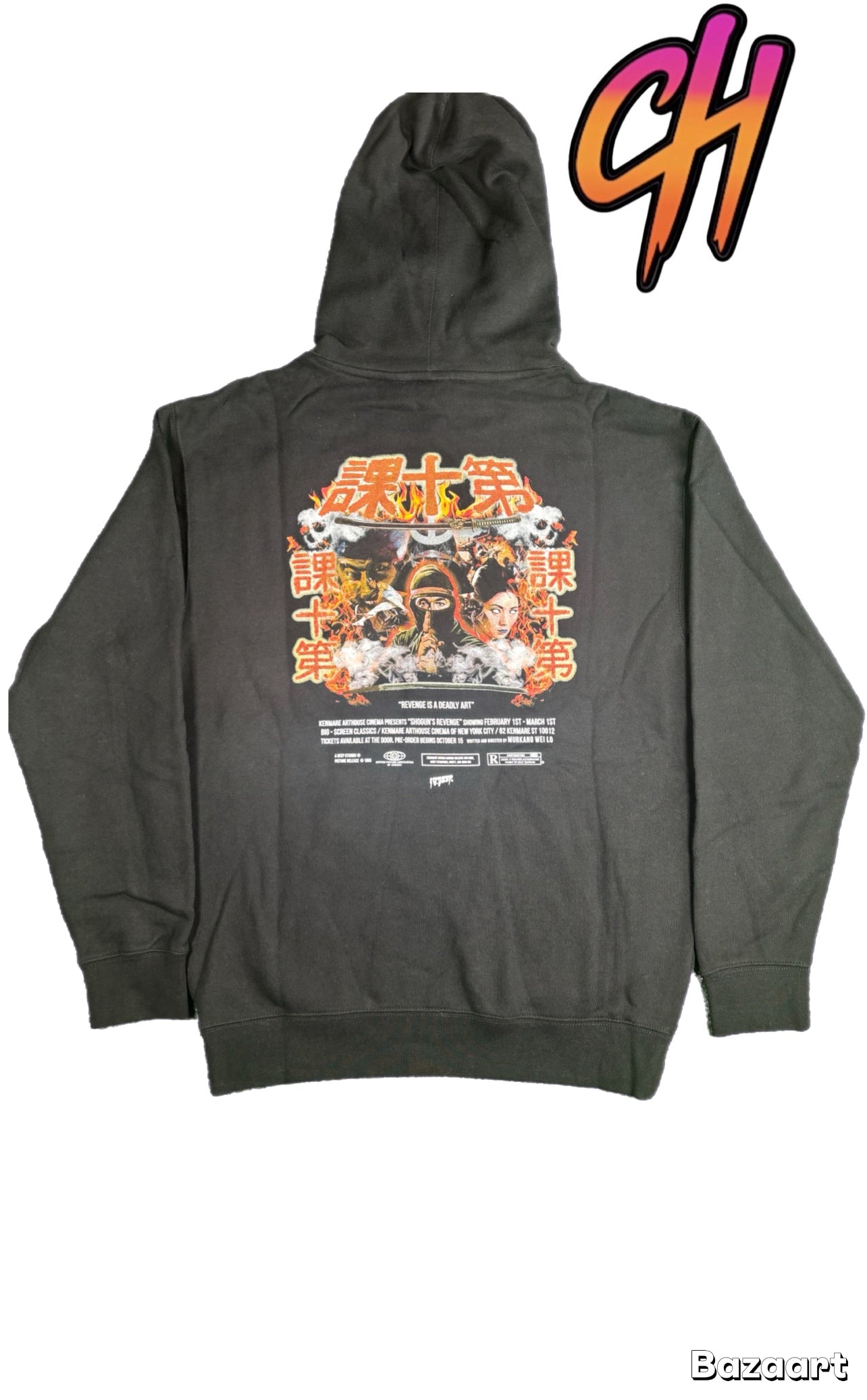 10 Deep ‘Shogun’s Revenge’ Black Pullover Hoodie Brand New