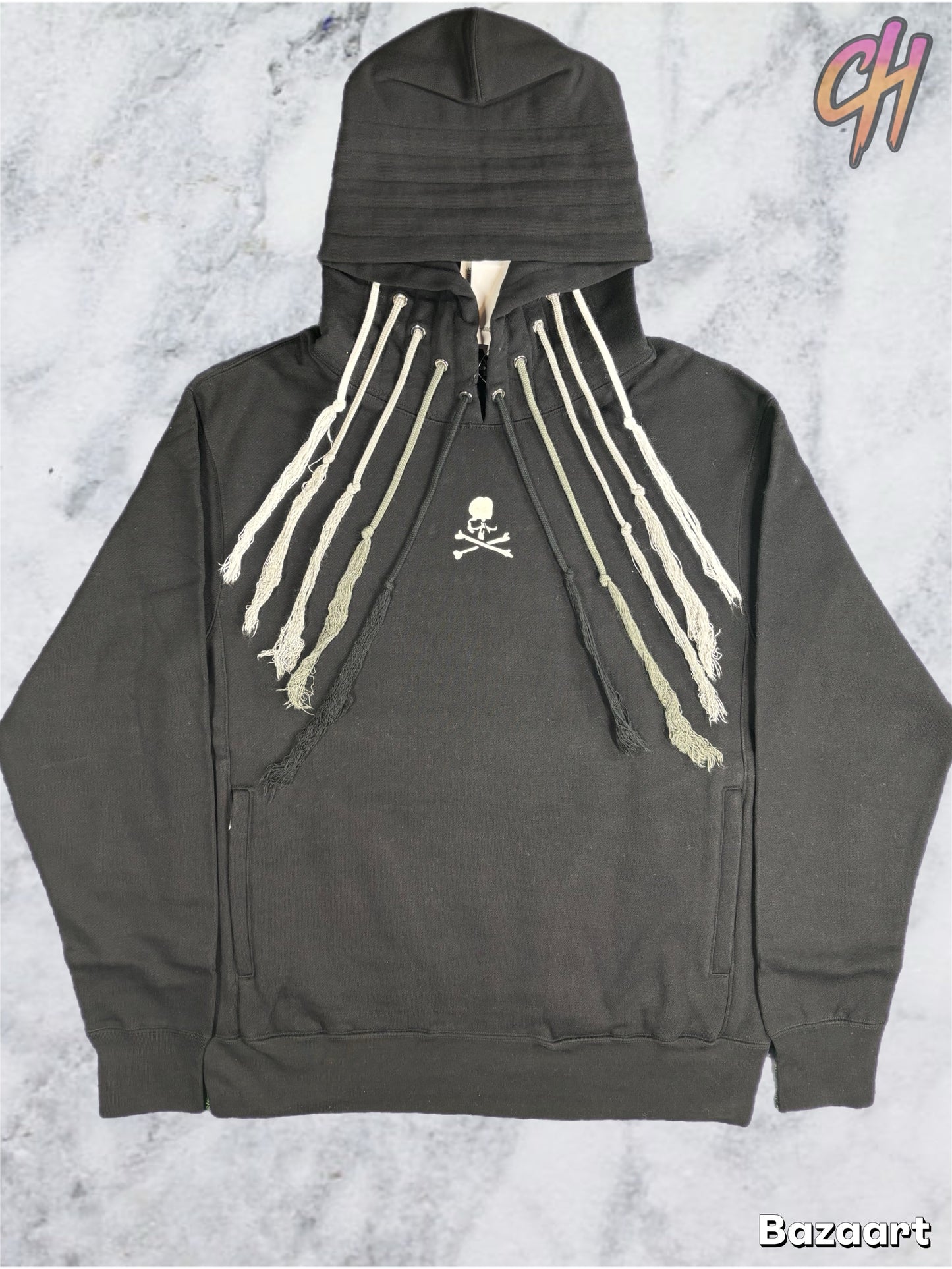 Mastermind Vs. Bape Multi-String Black Hoodie Size Small