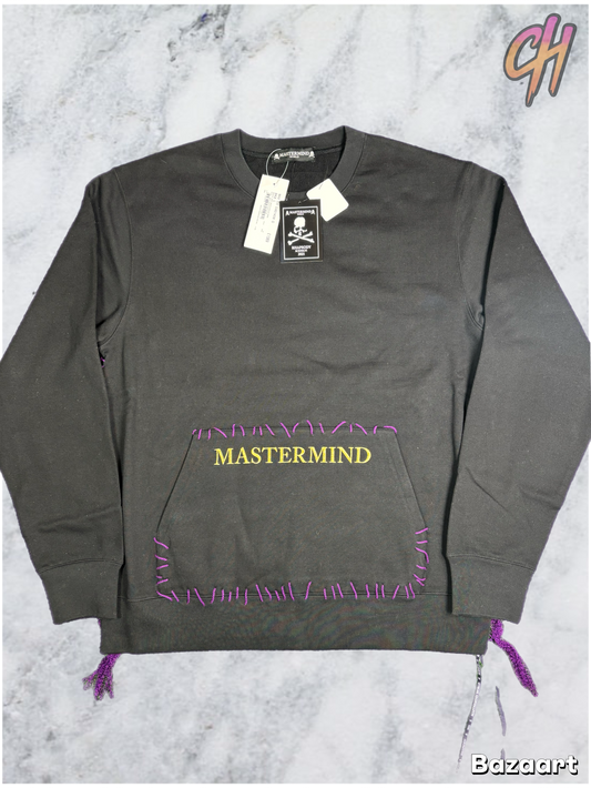 Mastermind Vs. Bape Hand Stitched Tassle Crewneck Sweater Size Large