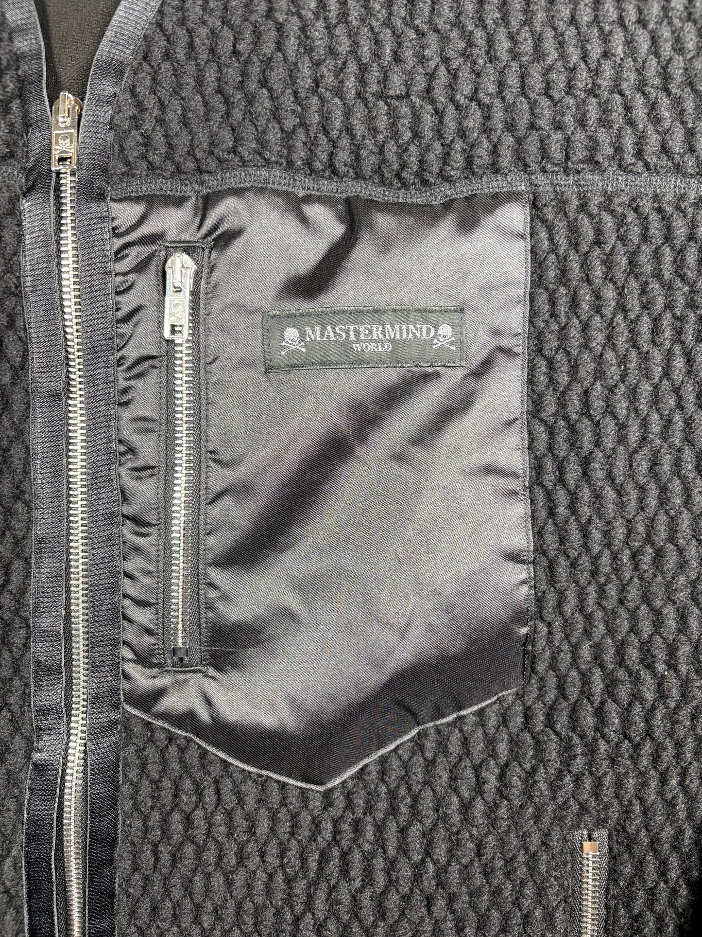 Mastermind World Cashmere Black Cardigan Size Medium (MSRP: $7,150)