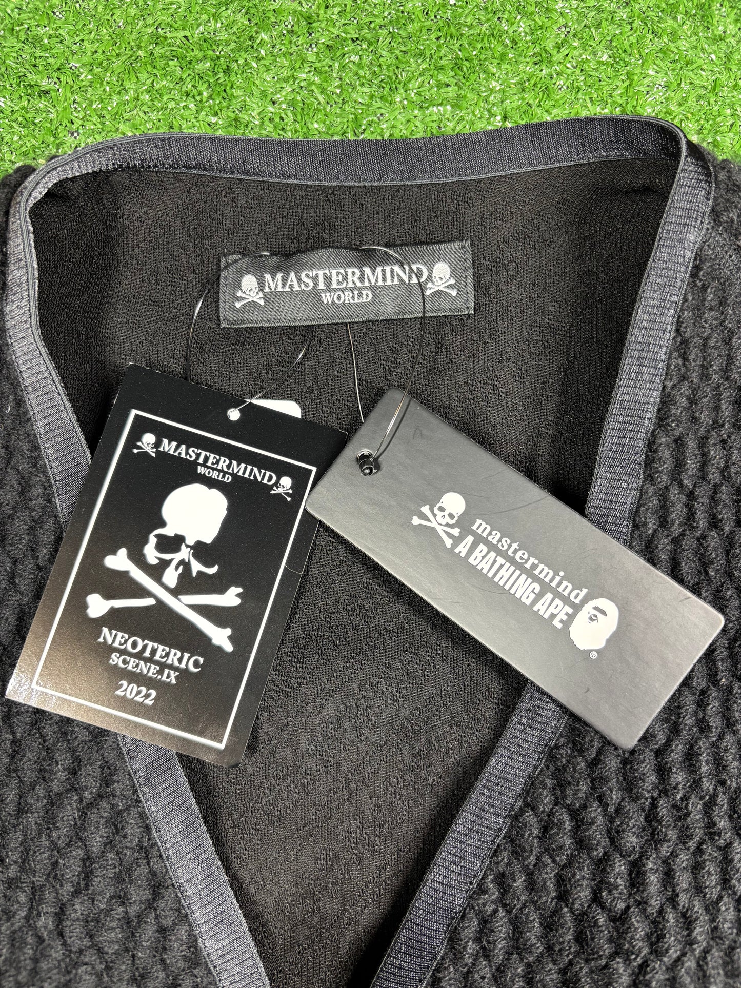 Mastermind World Cashmere Black Cardigan Size Medium (MSRP: $7,150)