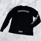 Chrome Hearts Scroll Logo F*** You L/S Black T-Shirt Size Medium