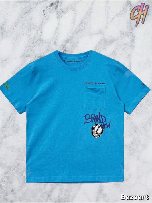 Chrome Hearts Matty Boy Brain New Short Sleeve 'Blue'