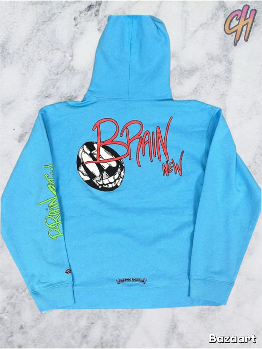 Chrome Hearts Matty Boy Brain Hoodie 'Blue'