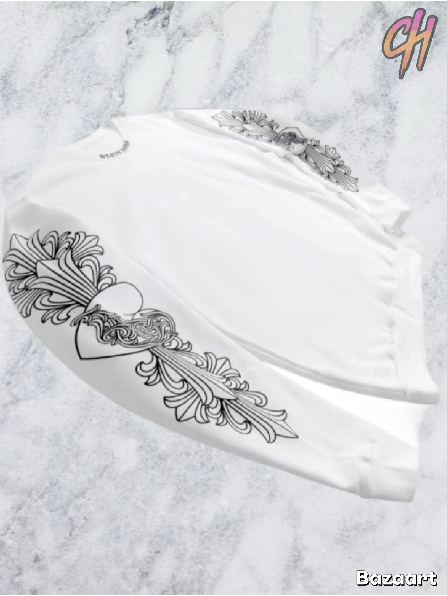 Chrome Hearts LOVE YOU Letter Sweatshirt White