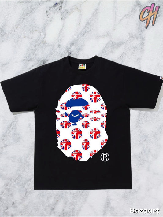 Bape London Union Jack Black T-Shirt Size Small