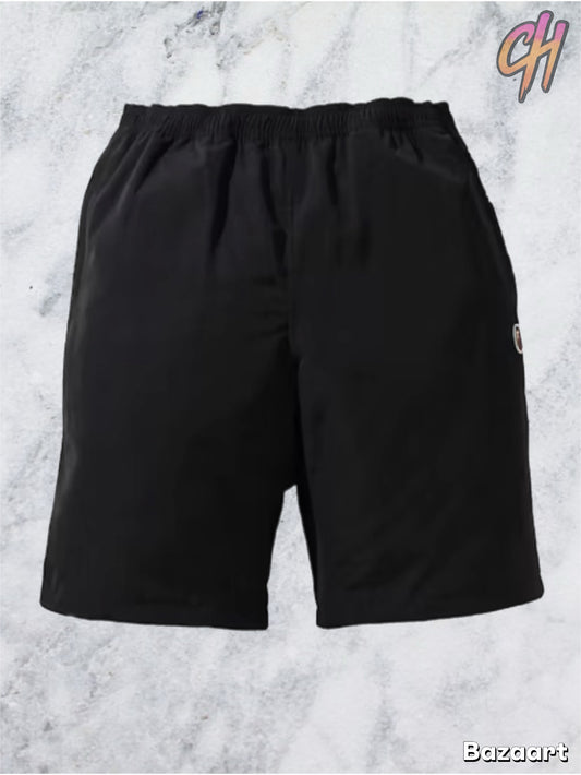 Bape One Point Black Nylon Shorts Size XXL