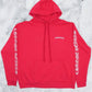 Chrome Hearts Scroll Logo Pullover Hoodie “Red” Size XL