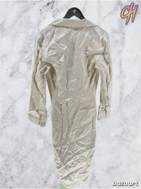 Off-White Duchesse White Twist Long Dress Sz 38 (MSRP: $1161.00)