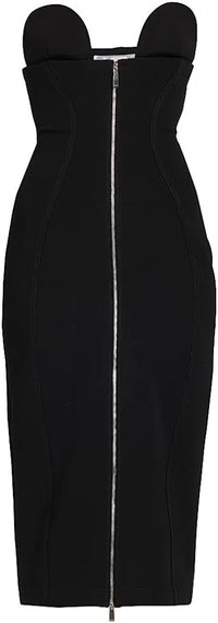 Off-White Women's Strapless Stretch-Crepe Midi Dress SZ 40 (MSRP: $1965.00)