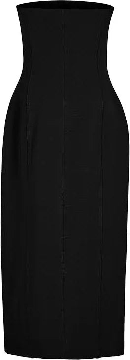 Off-White Women's Strapless Stretch-Crepe Midi Dress SZ 40 (MSRP: $1965.00)