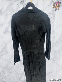 Off-White Sky Jacq Satin Twist Dress Black Size 40 (MSRP: $1350)
