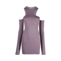 Off-White c/o Virgil Abloh Women's Purple Midi Dress Size 40 (MSRP: $1250)