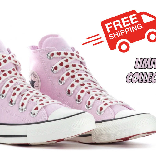 Converse Women's Chuck Taylor All Star Pink High-Top Valentine's Day Sneakers Women
