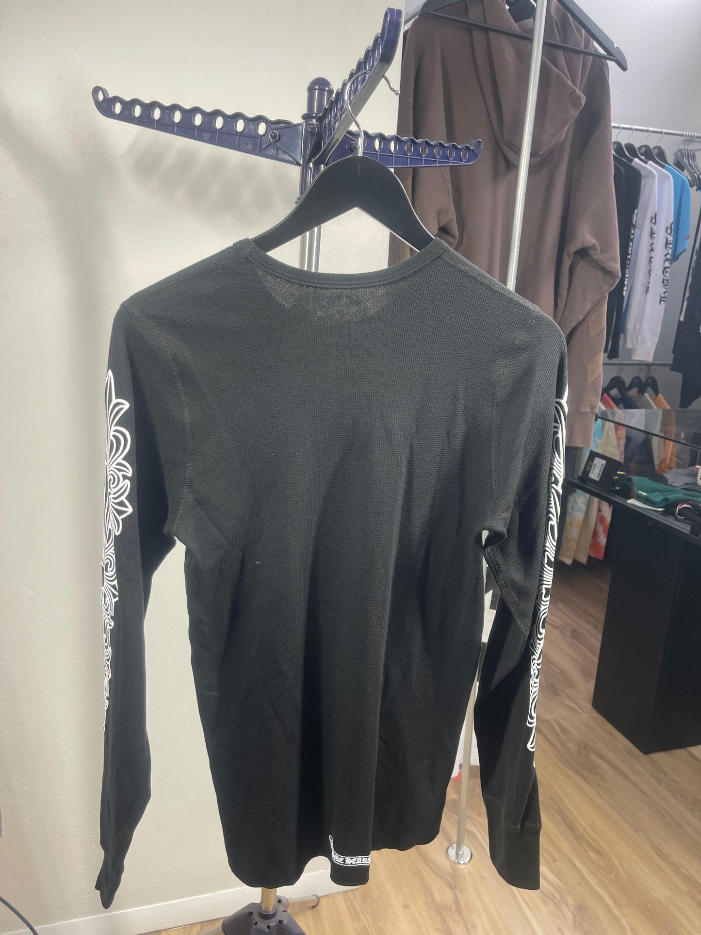 Chrome Hearts Horseshoe Thermal Waffle T-Shirt 'Black'