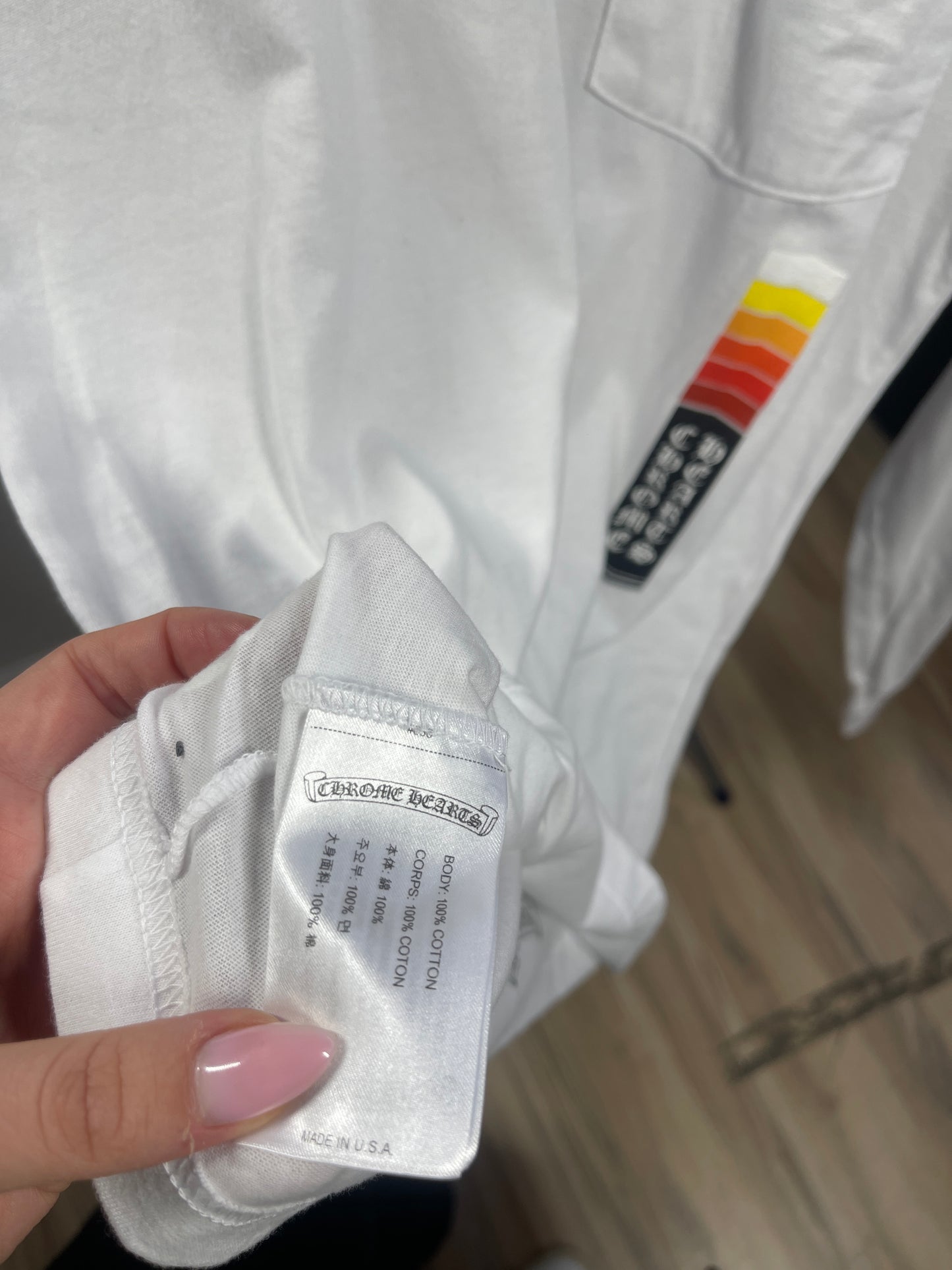 Chrome Hearts Boost Long Sleeve Shirt White