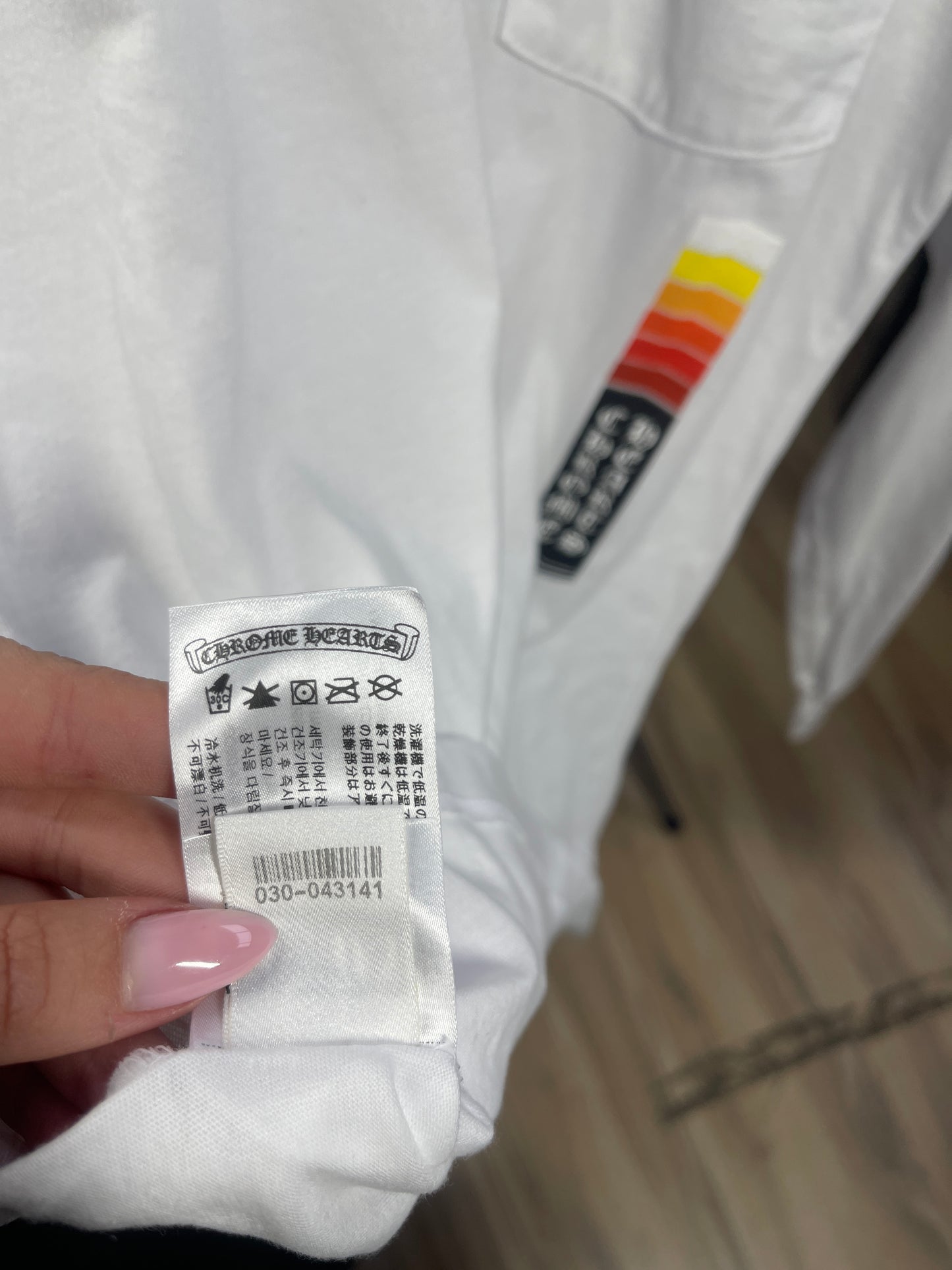 Chrome Hearts Boost Long Sleeve Shirt White