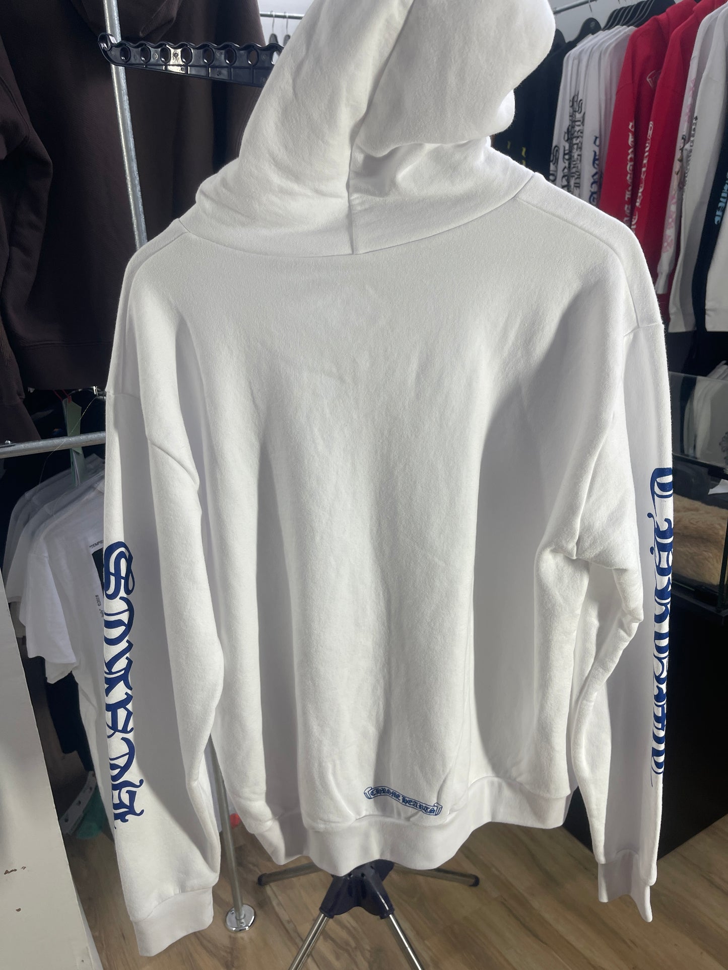 Chrome Hearts Thermal Blue Letter Full Zip Up White Size Small Mens