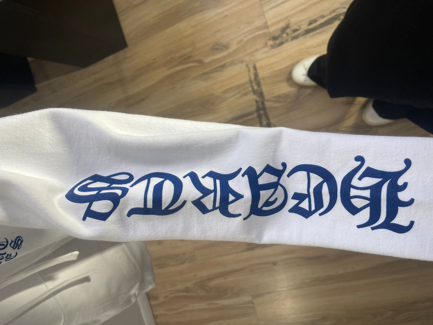 Chrome Hearts Thermal Blue Letter Full Zip Up White Size Small Mens