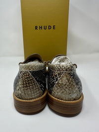 RHUDE Authentic Men's Slip On Snakeskin Penny Loafer Size 8M MSRP $740