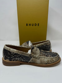 RHUDE Authentic Men's Slip On Snakeskin Penny Loafer Size 8M MSRP $740