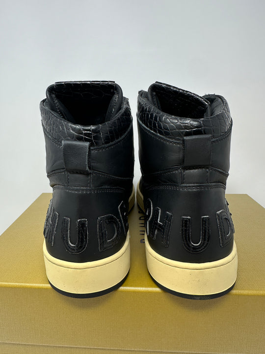 RHUDE Authentic Rhecess High Black Croc Sneaker MSRP:$685.00 Size 12 Mens Shoe
